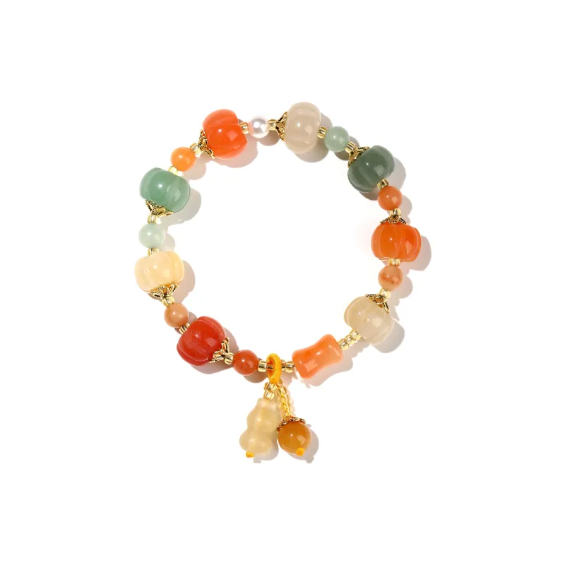 Xiang Yin Golden Silk Jade Bracelets Unisex-0