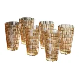 Amber Round Stack Cup High Version 380ML/6 Pack