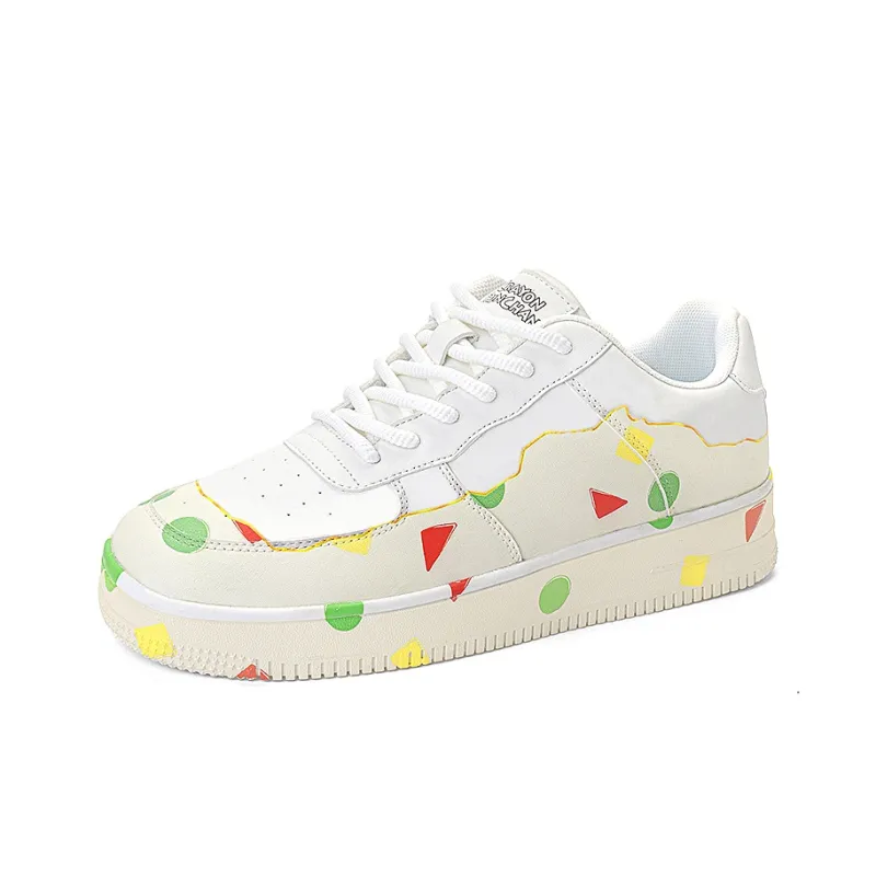 Crayon Shinchan Balance Lightweight Height Increasing Low Top Skateboard Shoes Unisex-3
