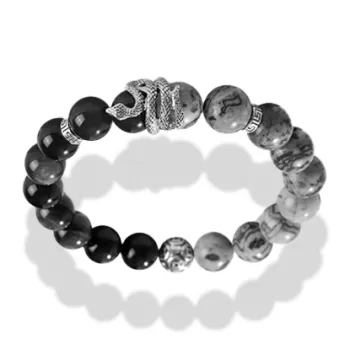 GIRATI Obsidian Jade Bracelets Unisex