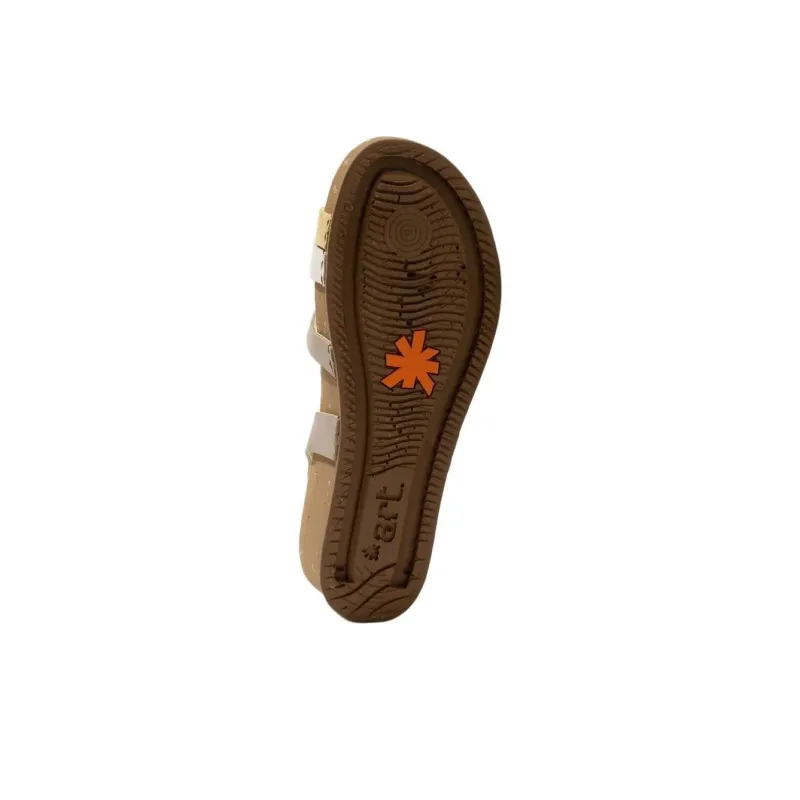 Art I LIVE Strap Sandals 4.5cm Women's Gray-4