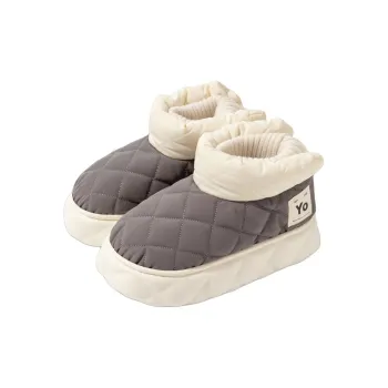 ECAC Snow Boots Winter Winter Platform Water Resistant Cloth Shoes Home Slippers Warm Padded Shoes