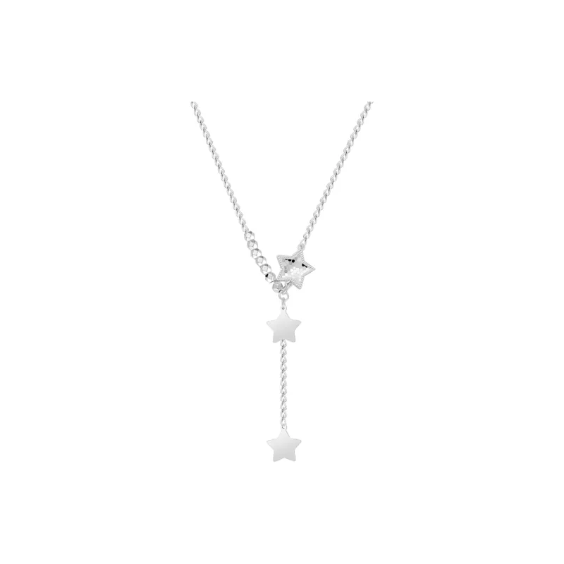 Crafts Women's #Good Luck Collarbone Chain Unisex-0