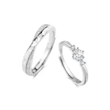 Mobius Couple Rings[S999 Fine Silver]