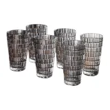 Smoke Gray Round Stackable Cup, High Style, 380ML/6 Pack