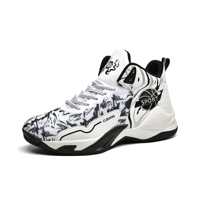 SOURCE Cushioning Anti Slip Wear Resistant Coverage Support Balance Impact Resistant Mid Top Basketball Shoes Unisex-14