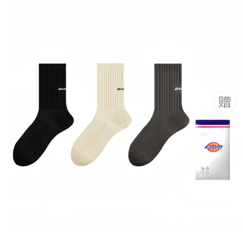 Dickies Moisture-Wicking Breathable Classic Solid Color Comfortable Fall And Winter Crew Socks Men's-42