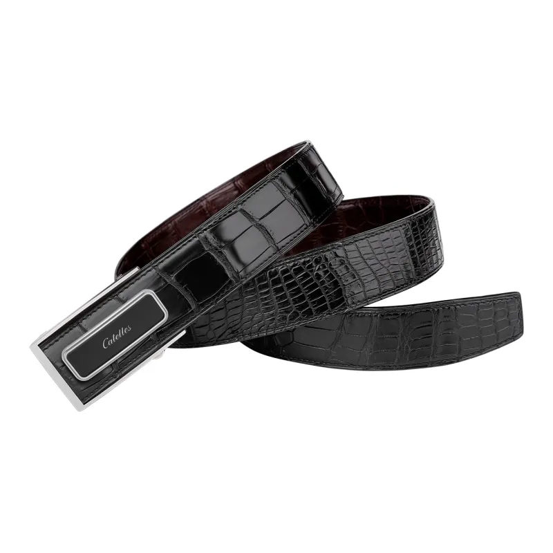 CATELLES Double Sided Crocodile Leather Leather Belts Men's 3.5cm/3.8cm-2