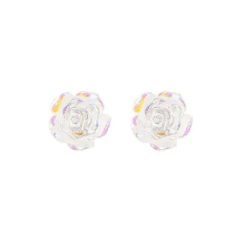 Vegetarian S925 Silver Stud Earrings Women's