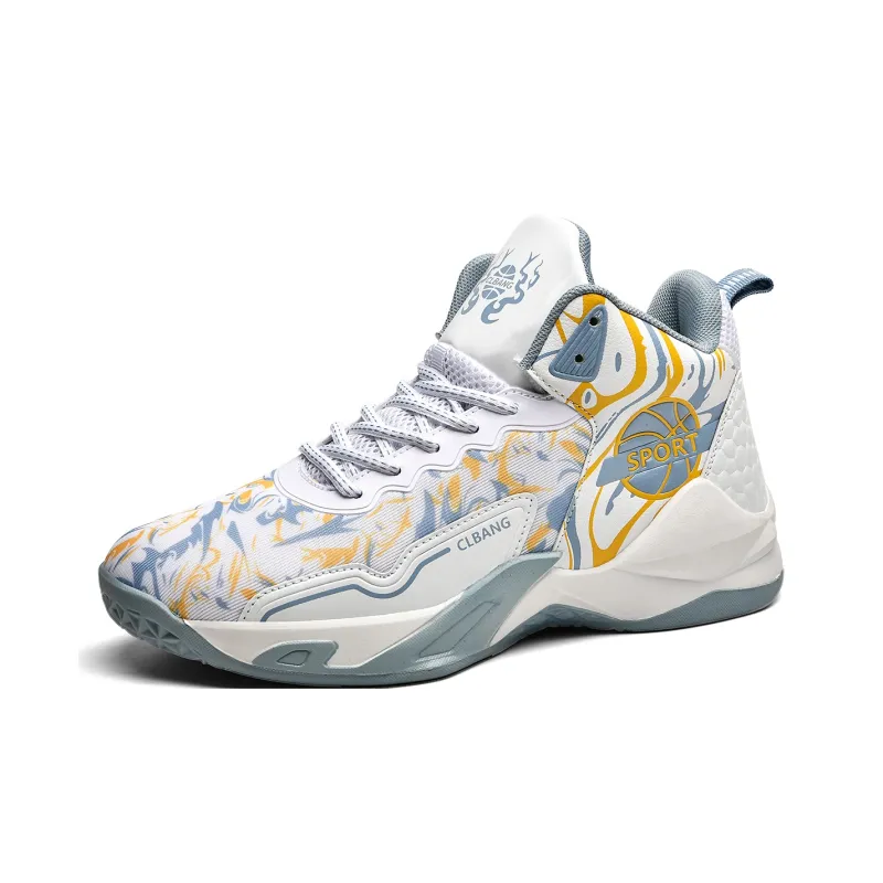 SOURCE Cushioning Anti Slip Wear Resistant Coverage Support Balance Impact Resistant Mid Top Basketball Shoes Unisex-6