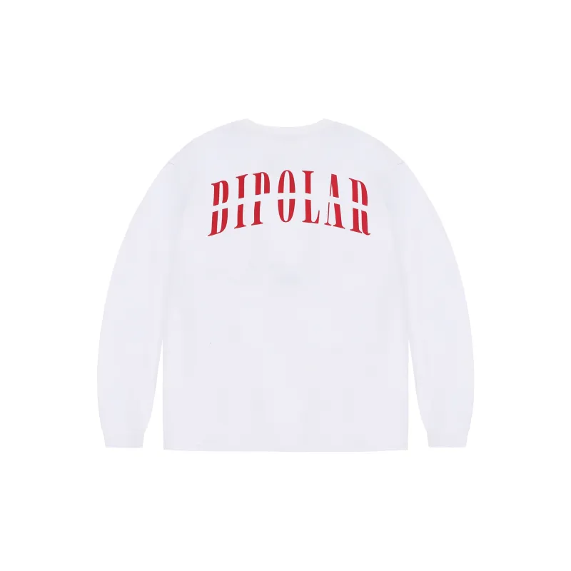 BIPOLAR T Shirt Unisex White Heather Gray Black Dark Blue-1