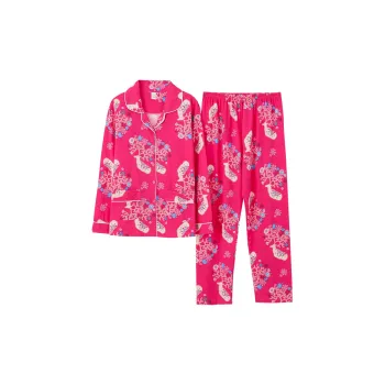 Maultiay Pajama Set Women's Dark Pink