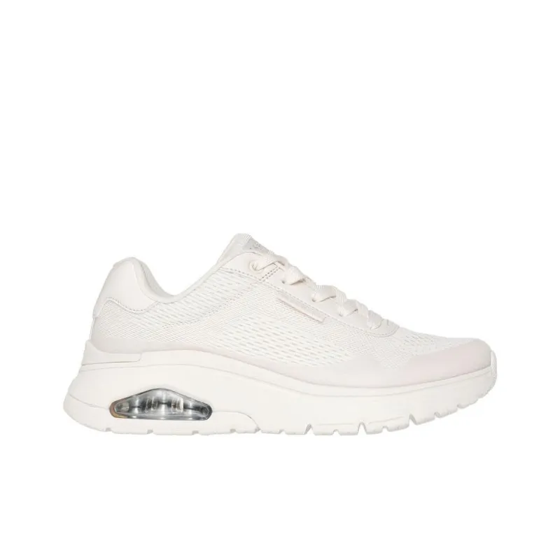 Skechers Uno Anti Slip Wear Resistant Low Top Casual Shoes Women's White-1