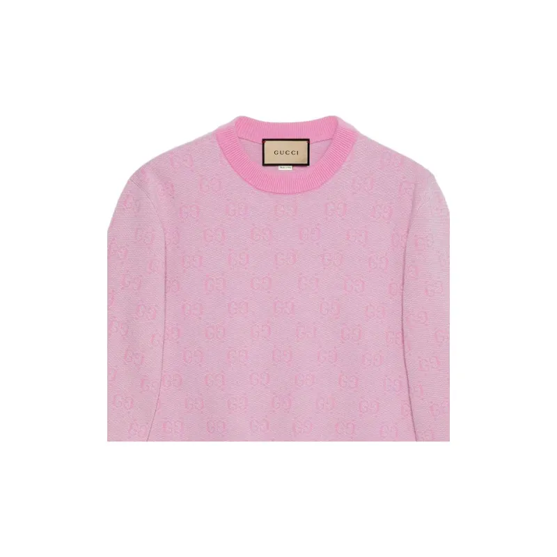 GUCCI Monogram jacquard Wool Jumper-4