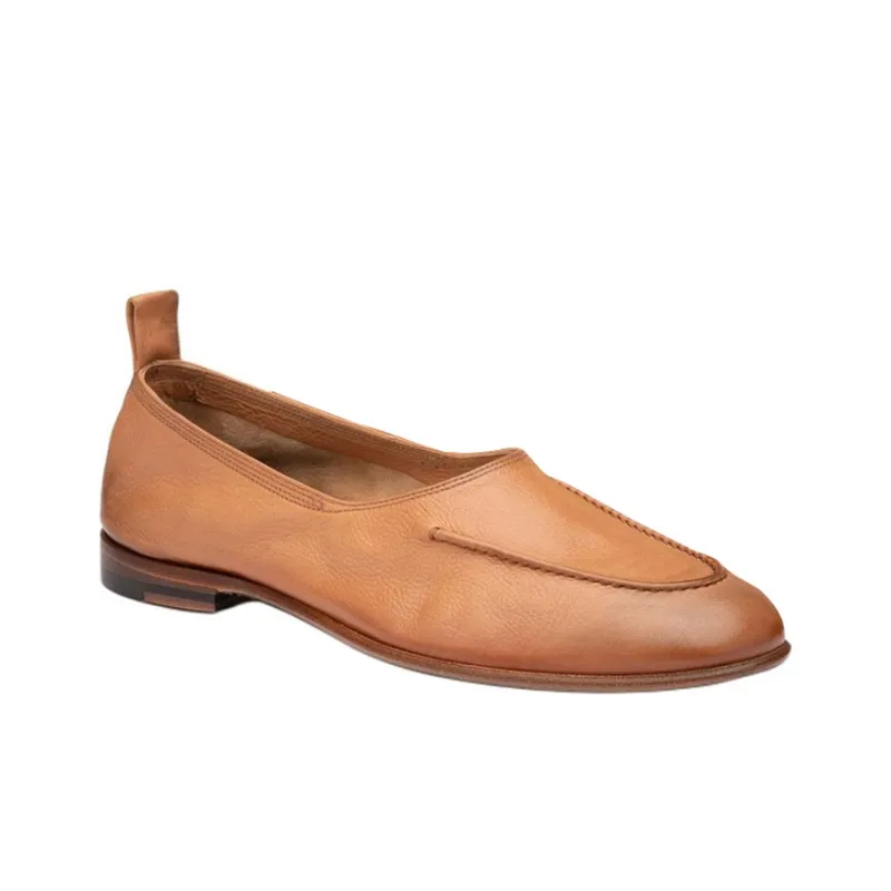 Silvano Sassetti Casual Single Shoes Women's Brown-2