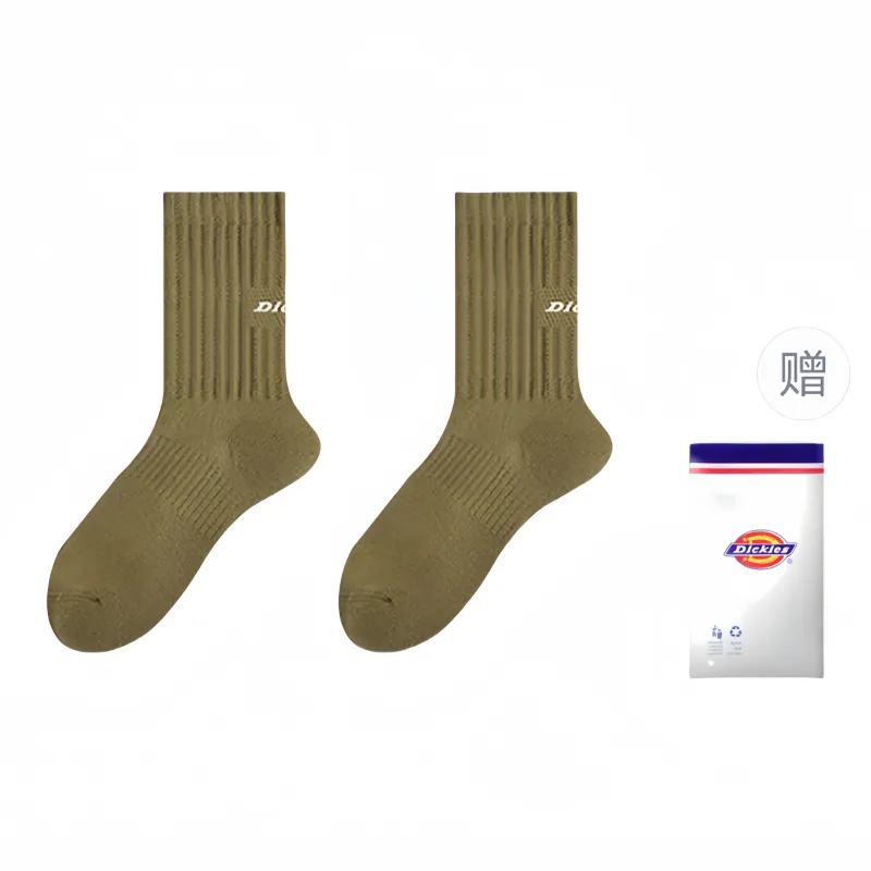 Dickies Moisture-Wicking Breathable Classic Solid Color Comfortable Fall And Winter Crew Socks Men's-36