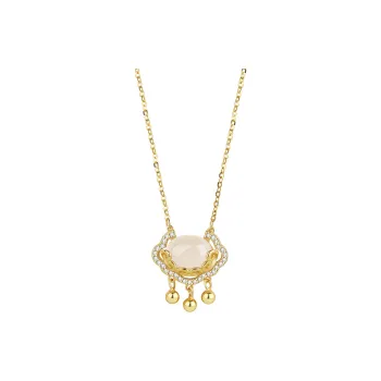 Emerald Chalcedony Necklaces Women's