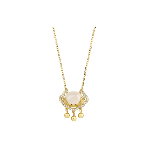 Emerald Chalcedony Necklaces Women's