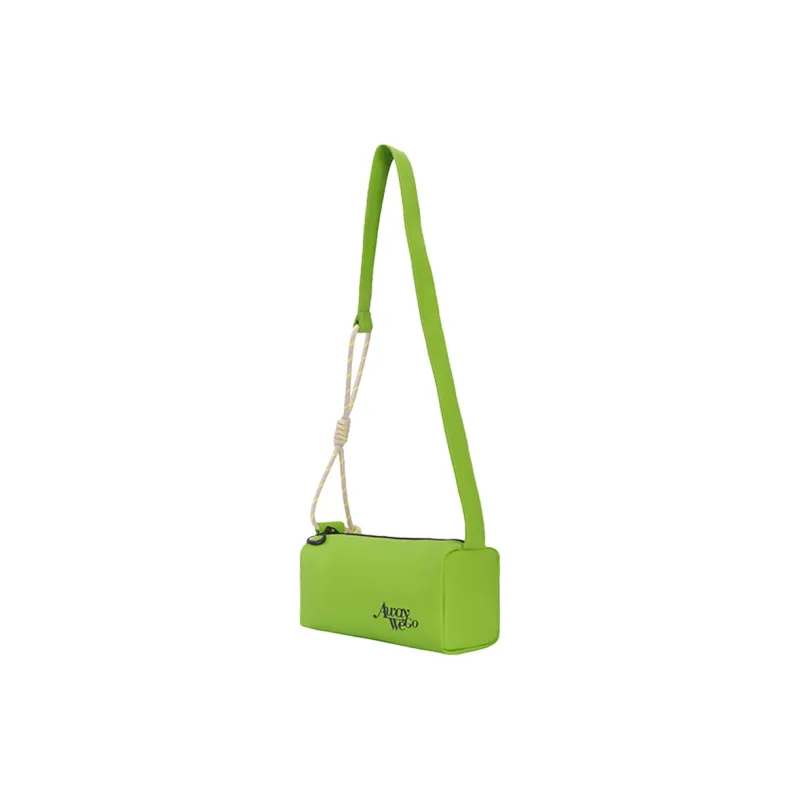 Subtle Fabric, PU Crossbody Bag Unisex Khaki/Blue/Green/Pale Green-17