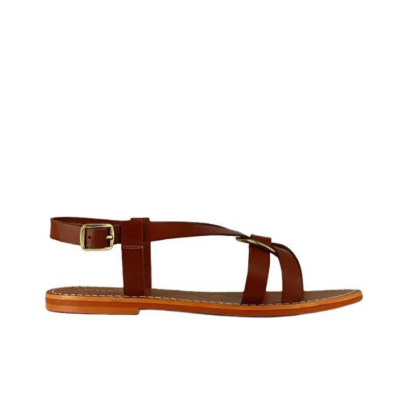 JONAK Wora One Strap Sandals Women's Brown-1