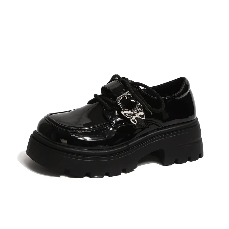 NUNZ Loafers Women's Glossy Black/Matte Black-0