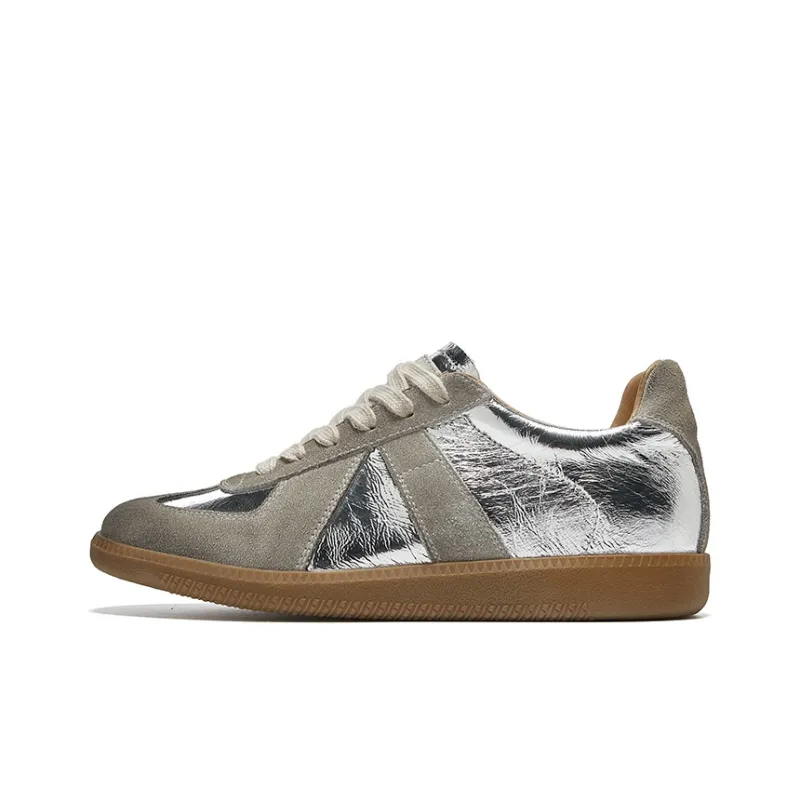 OSITA RED Skateboard Shoes Women's Low Top White/Light Brown-15