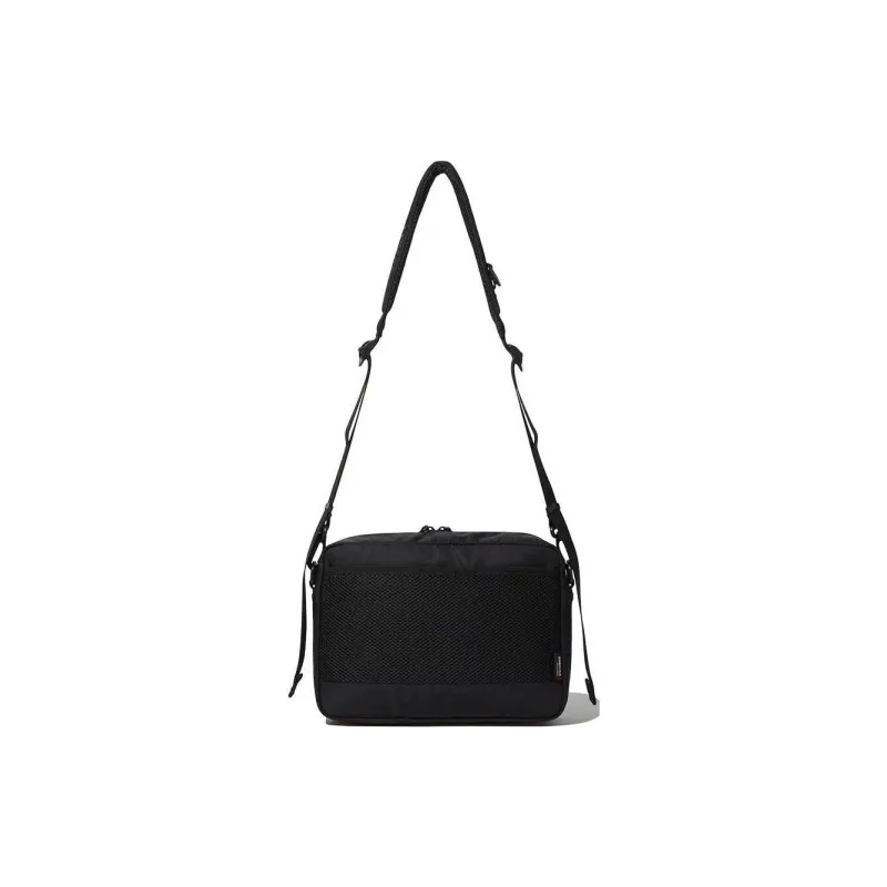 COVERNAT Nylon Shoulder Bag, Crossbody Bag Medium Size Unisex Black-2
