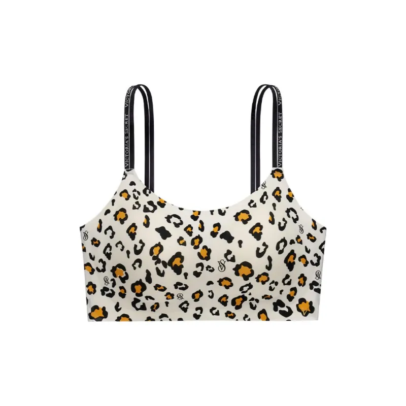Victoria's Secret Bra Women's Yellow And Black Leopard Print-0