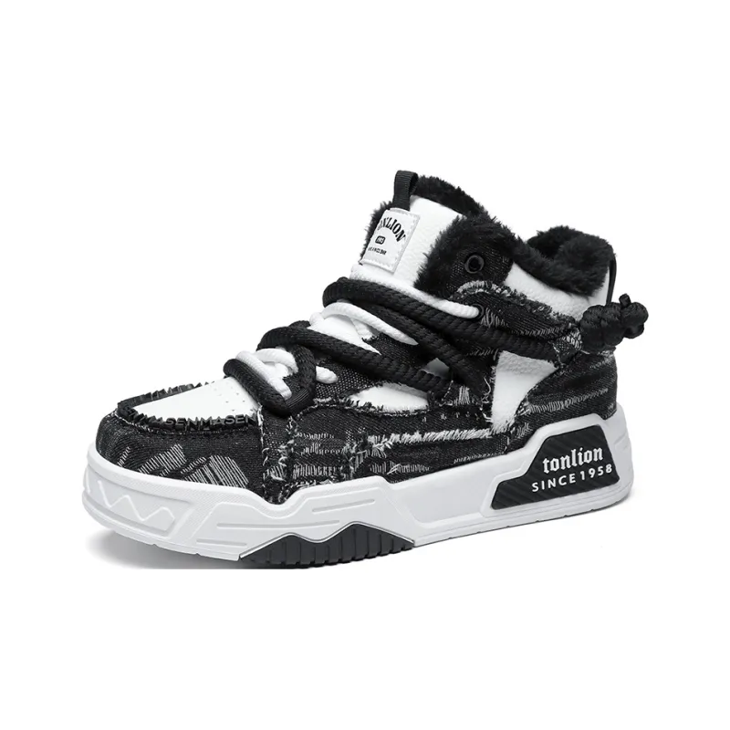 Tonlion Slip Resistant And Breathable Low Top Skateboard Shoes Men's-34