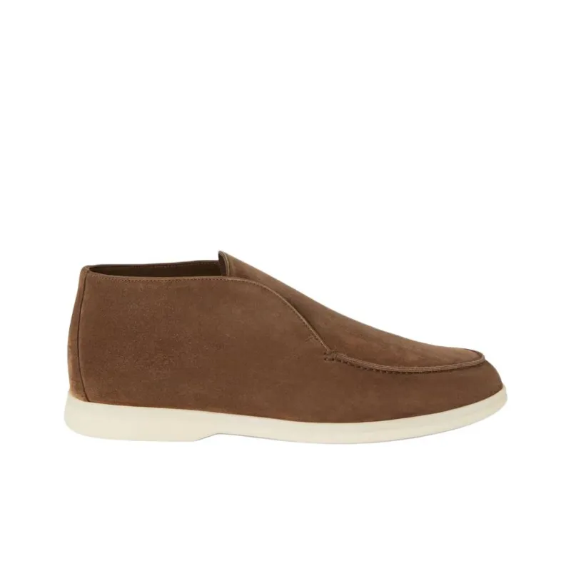 Loro Piana Open Walk Ankle Boots Men's Umber-1