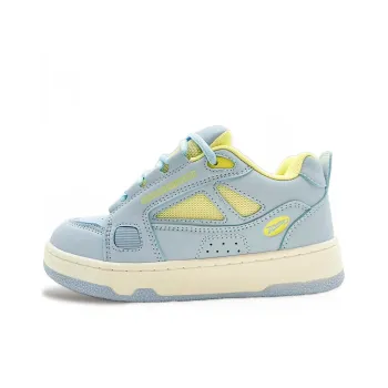 ITGI Anti Slip And Wear Resistant Coverage Low Top Skateboard Shoes Unisex Blue Yellow
