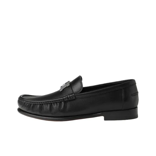 HERMES Karlo Loafers Men's Black