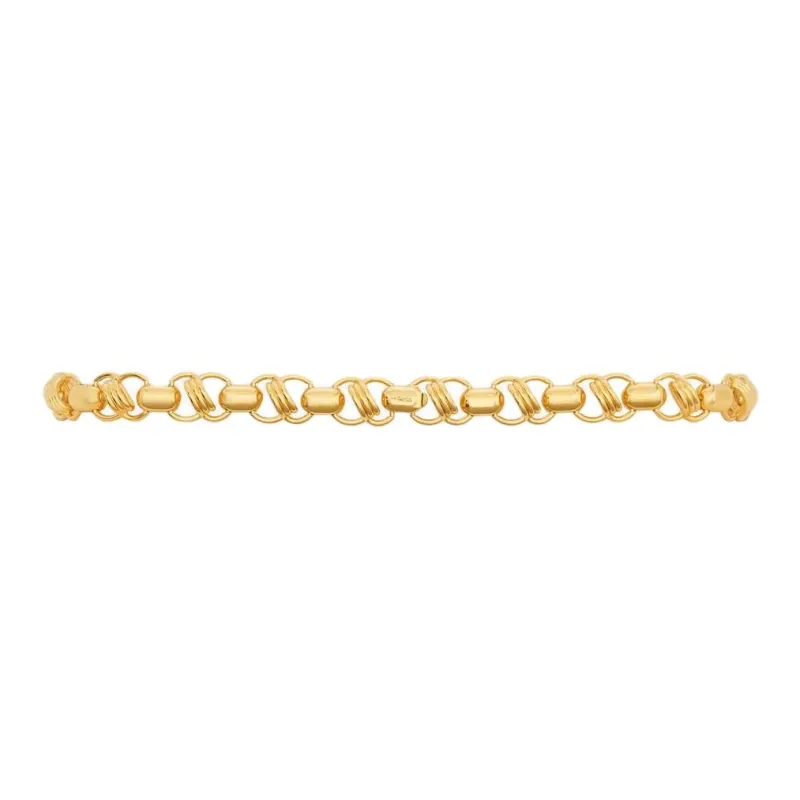 SAINT LAURENT Brass Waist Chains Unisex Gold Width 2.5CM-1