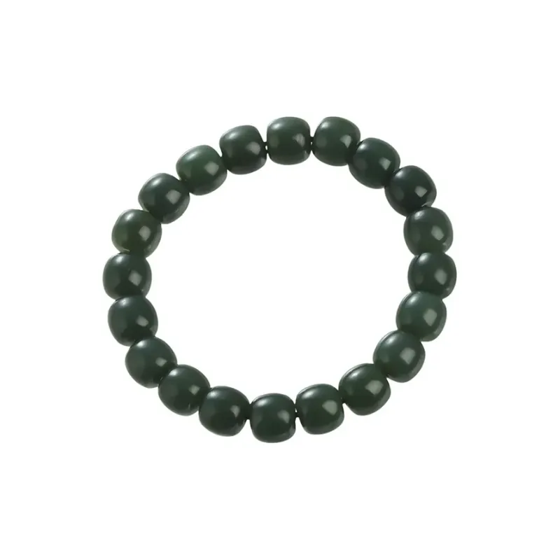 JIYAO Hetian Jade Bracelets Green Jade Unisex-0