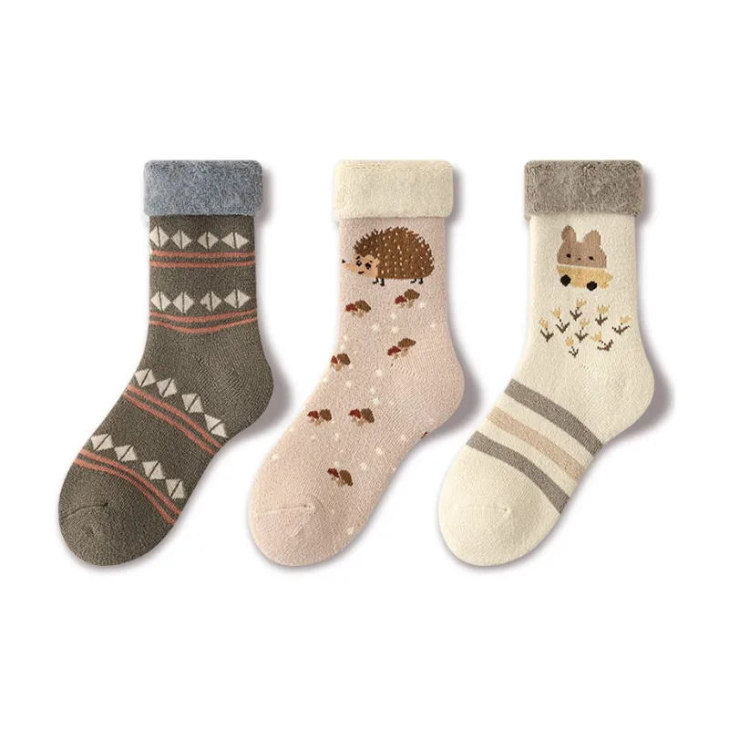 JIAZINI Mid Calf Socks Women's Combo Set-36