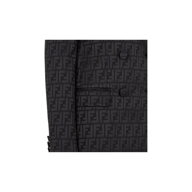 FENDI Ff Monogram Double breasted Blazer-7