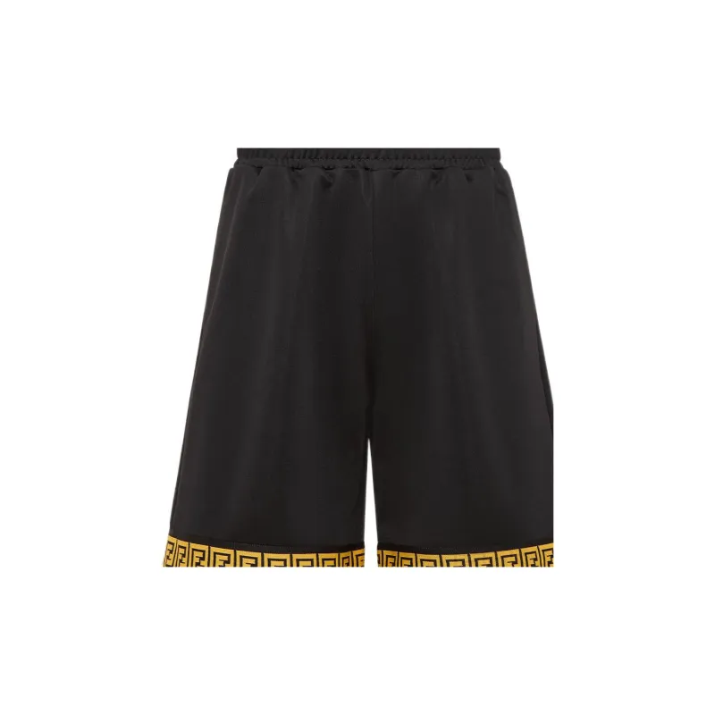 FENDI x VERSACE FENDI X VERSACE SS22 Casual Shorts Men's Black-2