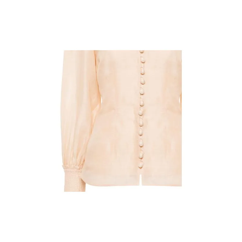 Zimmermann Illustration Buttoned Blouse-5