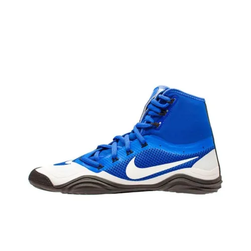 Nike HYPERSWEEP Anti Slip Wear Resistant Mid Top Training Shoes Men's Blue