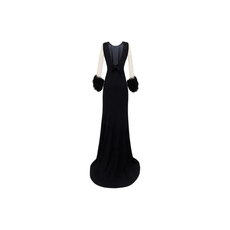 Gemy Maalouf Long-Sleeved Dresses Women's Black-1