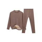 662 Mock Neck Coffee Men's