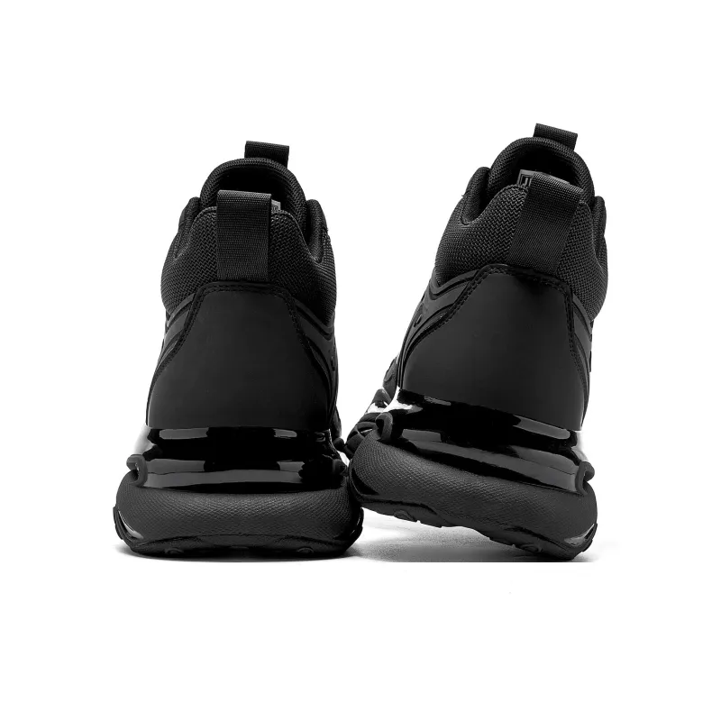 JEEP SPIRIT Cushioning Anti Slip And Wear Resistant Coverage Support High Top Outdoor Shoes Men's Graphite Black-4