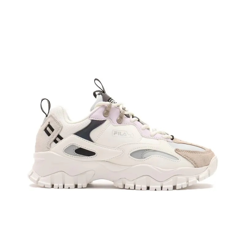 FILA Ray Tracer Tr 2 Anti-Slip Wear-Resistant Low-Top Casual Shoes Unisex White Gray-1