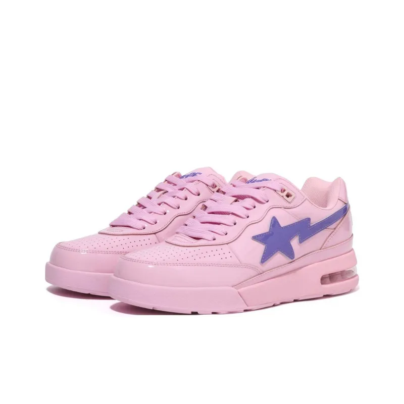 Cactus Jack X Don Toliver x A BATHING APE Road STA M2 Low Top Skateboard Shoes Men's Pink-1