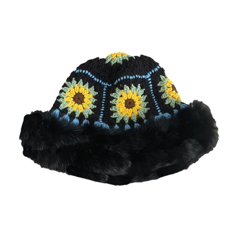 AAJF Rabbit Fur Blend Bucket Hats Unisex-6