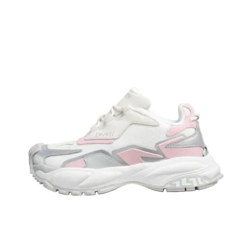 VERSACE Mercury Low Top Casual Shoes Women's White Pink