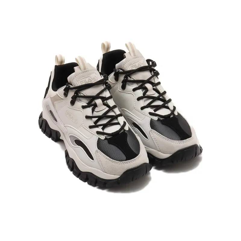 FILA Ray Tracer Tr 2 Anti-Slip Wear-Resistant Low-Top Casual Shoes Unisex White Black-2