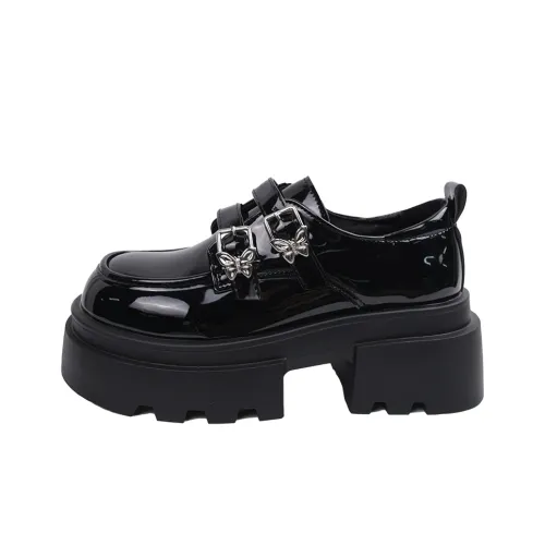 SHUXIAOBEI Casual Single Shoes 4.5 Cm Women's Classic Black