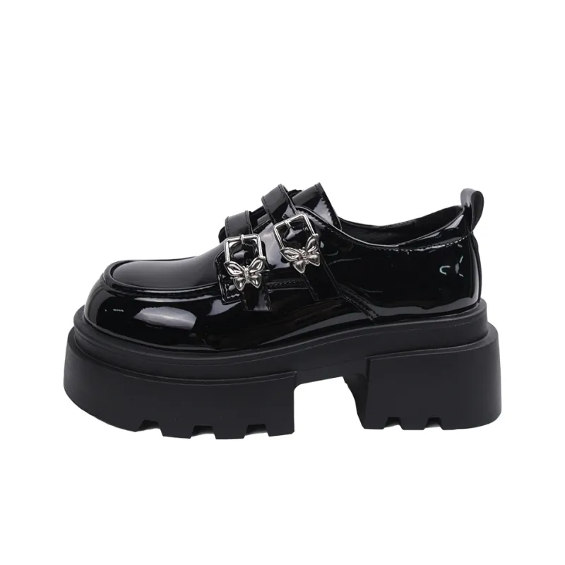 SHUXIAOBEI Casual Single Shoes 4.5 Cm Women's Classic Black-0
