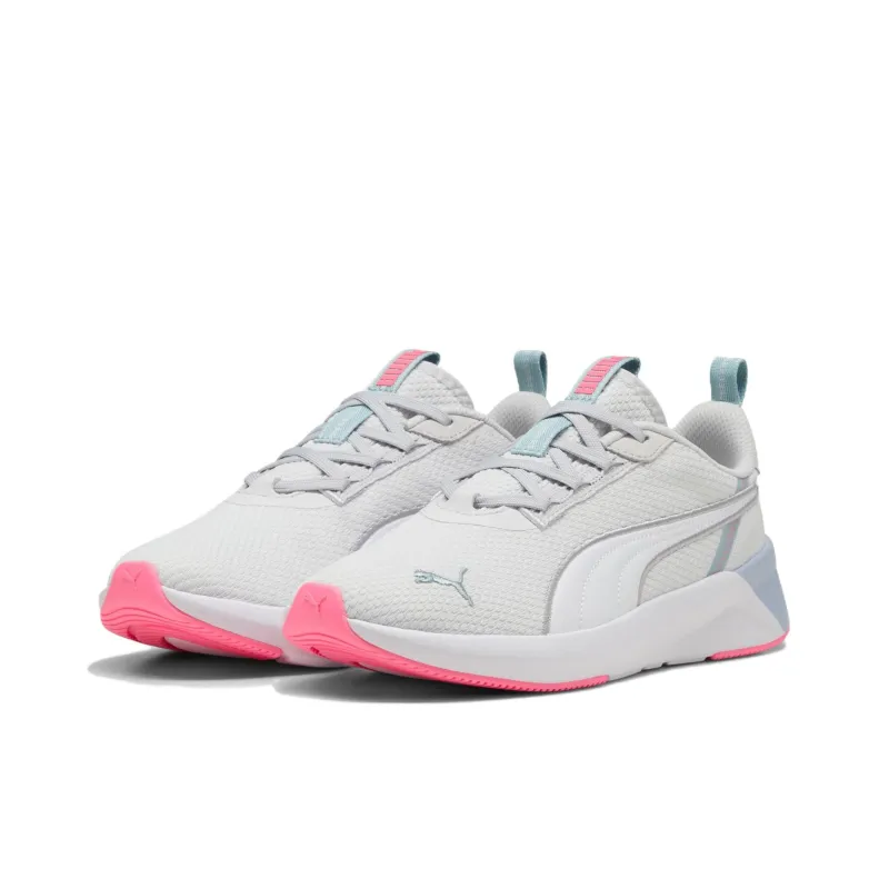 PUMA Softride Anti Slip Wear Resistant Low Top Running Shoes Women's Gray White-2